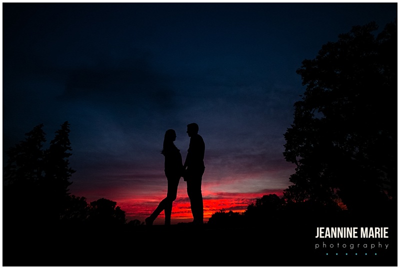 Minneapolis, engagement, engaged, couple, poses, sunset, night portraits, silhouettes