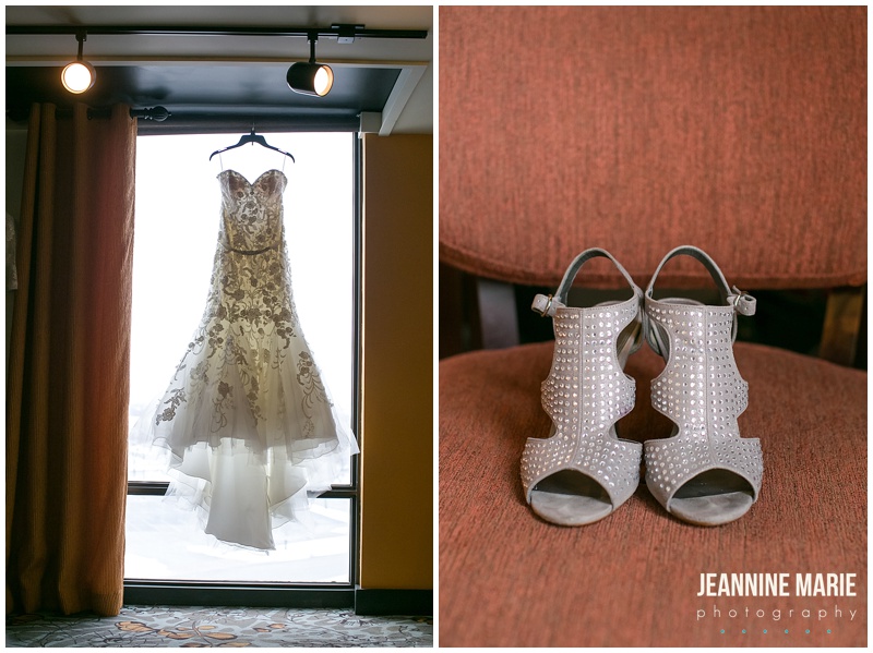 Ramada Plaza Minneapolis, wedding gown, bridal dress, Mori Lee, Wedding Shoppe, shoes, bridal shoes, heels, wedding, bride
