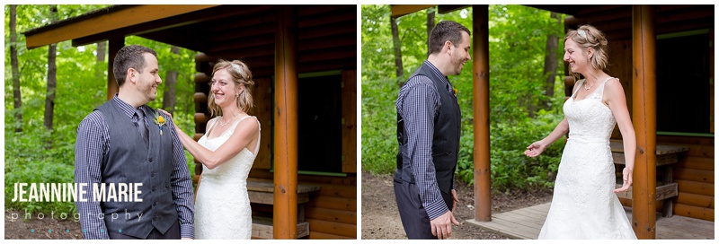 first look, first look ideas, bride, groom, wedding, Three Rivers Park