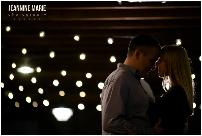 cafe lights, couple, night shots, night portraits, engagement, rustic engagement session, Jeannine marie Photography