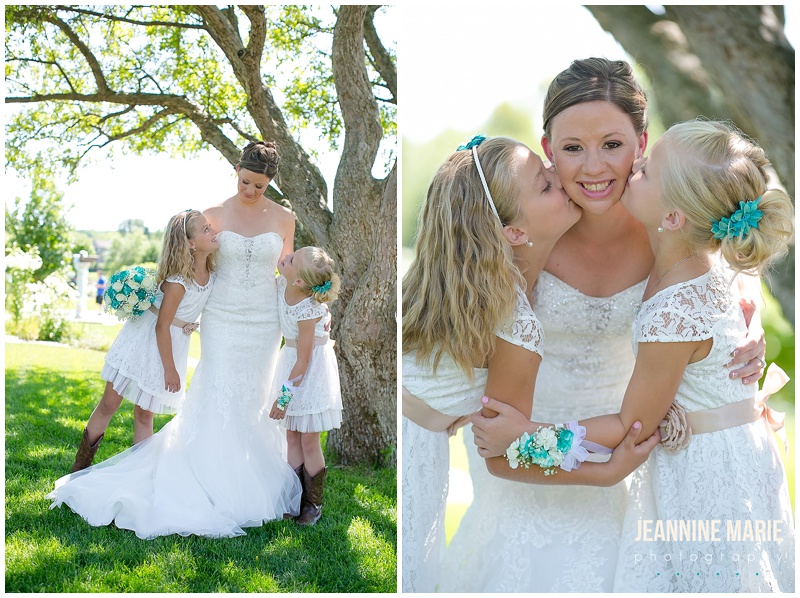Brackett's Crossing, bride, flower girl, rustic wedding, country wedding, wedding, wedding gown, wedding dress, bridal hair, bridal makeup