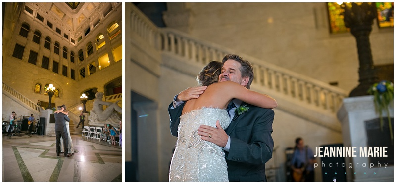 father daughter dance, wedding, wedding reception, Hennepin County Courthouse