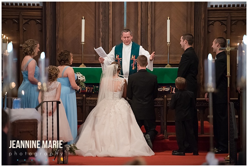 First Lutheran Church, church wedding, winter wedding, wedding, indoor wedding, Minnesota wedding, Bemidji wedding, wedding ceremony