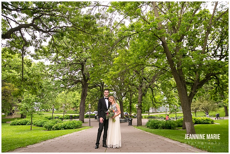 Landmark Center, Irvine Park, park wedding, outdoor wedding, bride, groom, Jeannine Marie Photography, Saint Paul wedding photographer, Minnesota wedding photographer